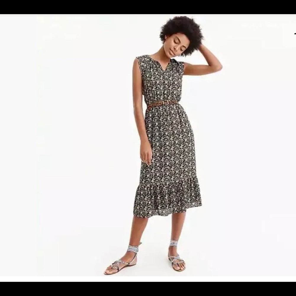 J.Crew Mercantile cap-sleeve midi dress